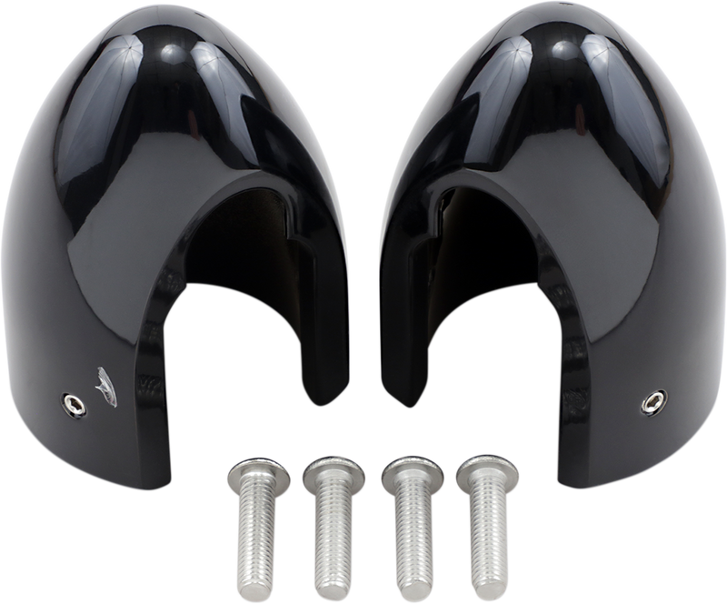 BARON Fork Bullets/Axle Nut Covers - Black BA-7800B