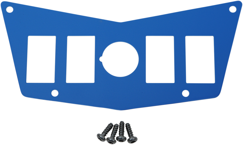 MOOSE UTILITY Dash Plate - 4 Switch - Blue 100-4392-PU