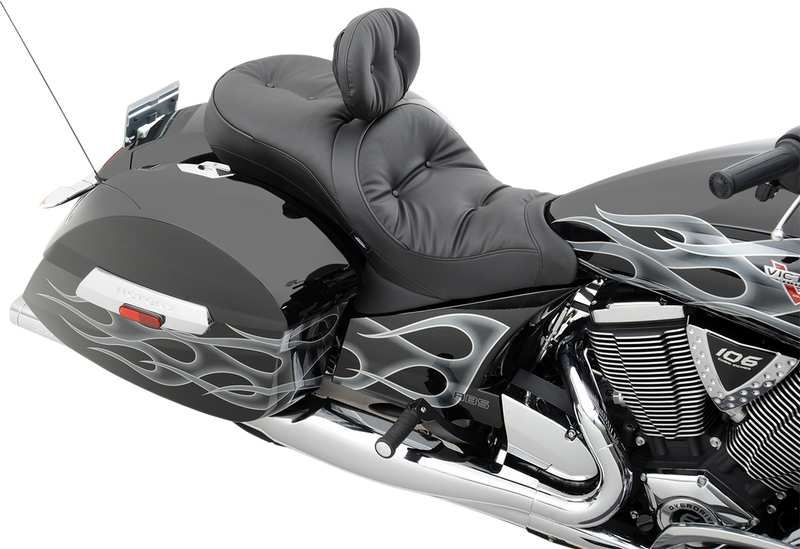 DRAG SPECIALTIES Seat - Low-Profile - Touring - Pillow Top - Black 0810-1542