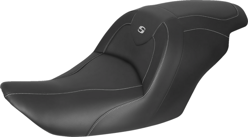 SADDLEMEN Roadsofa Carbon Fiber Seat - Carbon Fiber Weave - without Backrest - GL1800 '14-'17 H23-20-185