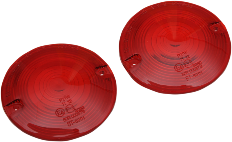 DRAG SPECIALTIES DOT Turn Signal Lens - FLHT - Red 12-0203-RL2D
