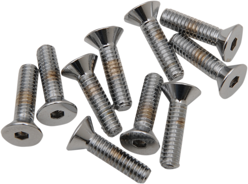 DRAG SPECIALTIES 1/4X20X1.2 Chrome Flat Head MPB368