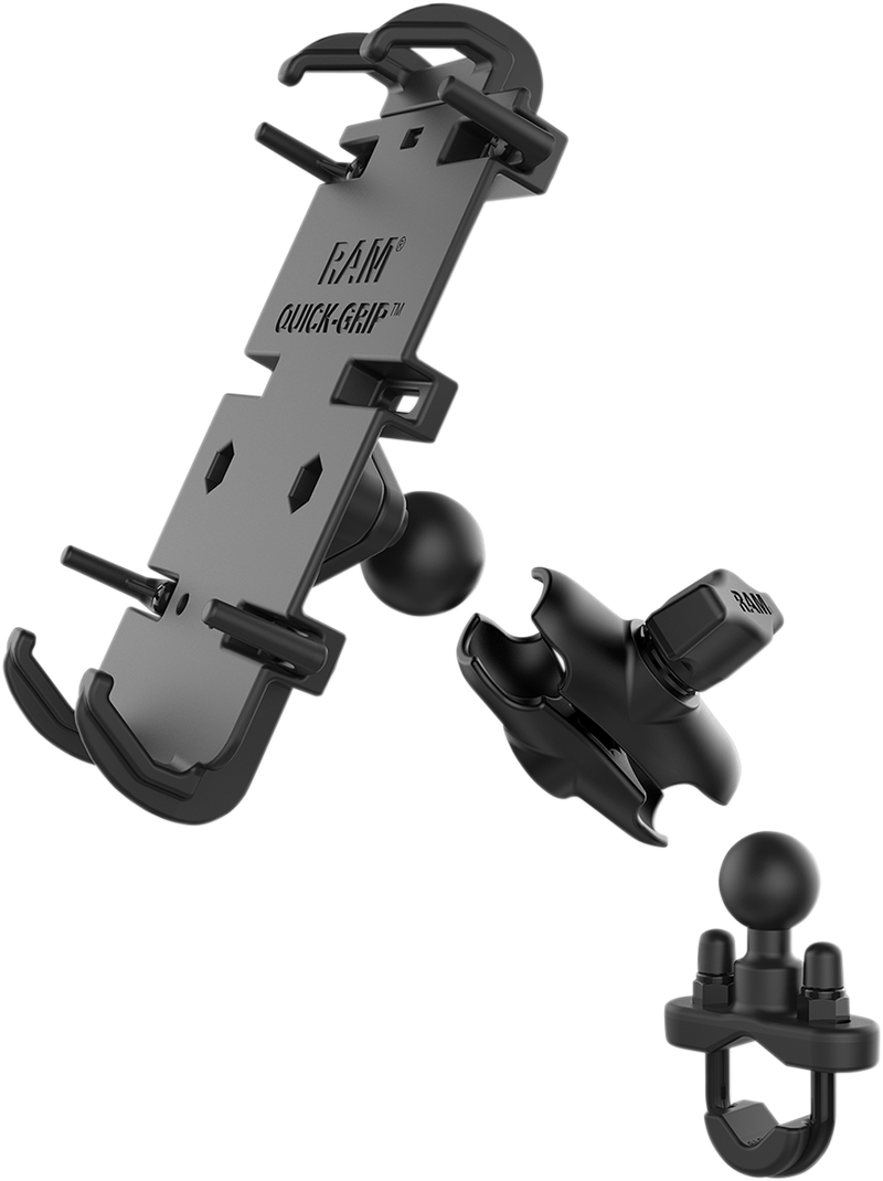 RAM MOUNTS Phone Mount - XL - Quick Grip - U-Bolt Base RAM-B-149ZA-PD4
