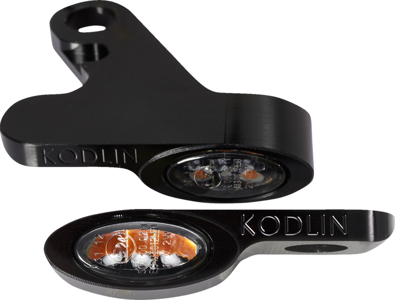 KODLIN MOTORCYCLE LED 2-1 Front Turn Signal w/ Running Light - Black K68500