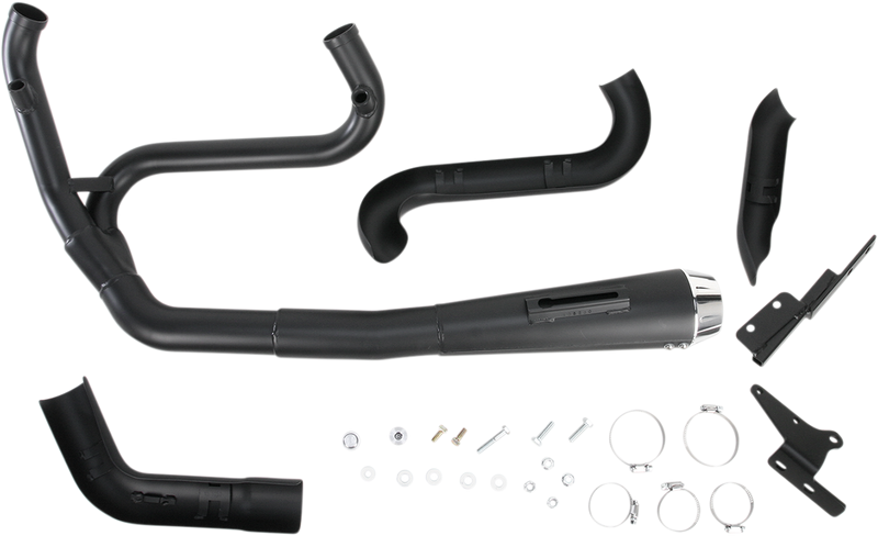 BASSANI XHAUST Road Rage 2:1 Exhaust - Black - FXD 1D5250B