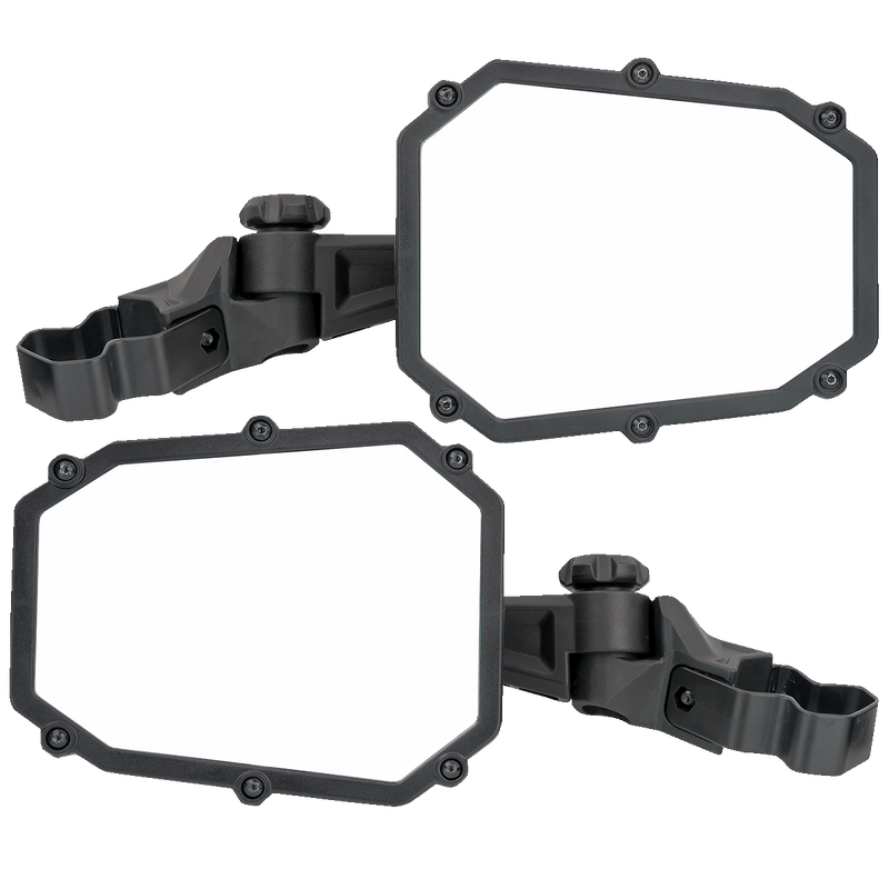 MOOSE UTILITY Mirror - Elite - Side View - Octagon - Black MEMIRKIT-ES1CCS