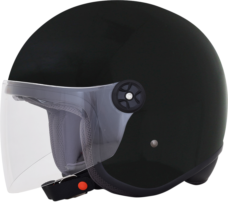 AFX FX-143 Motorcycle Helmet - Gloss Black - Medium 0104-2621