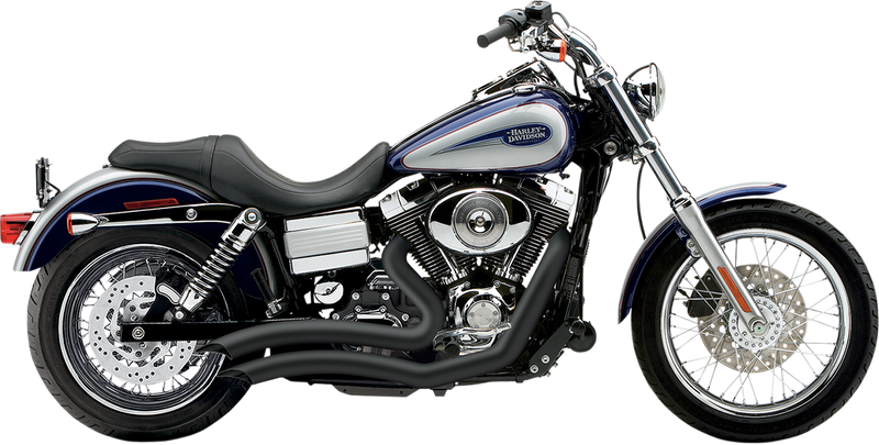 COBRA Speedster Swept Short Exhaust - Black - '06-'11 Dyna 6227B