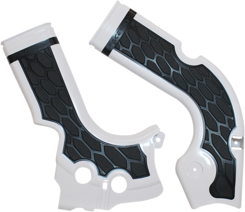 ACERBIS X-Grip Frame Guards - White/Black 2374241035