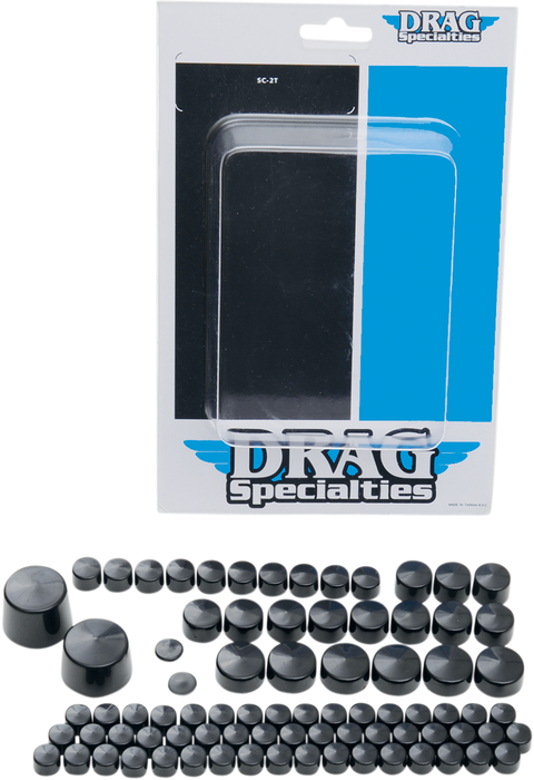 DRAG SPECIALTIES Bolt Covers - Black 352012