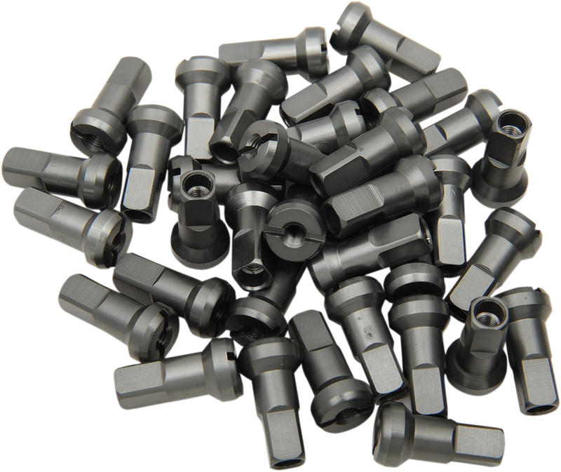 MOOSE RACING MX1 Nipple Set - Titanium Gray - 8 Gauge 24-840
