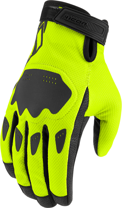 ICON Hooligan™ CE Motorcycle Gloves - Hi-Vis - 2XL 3301-4382