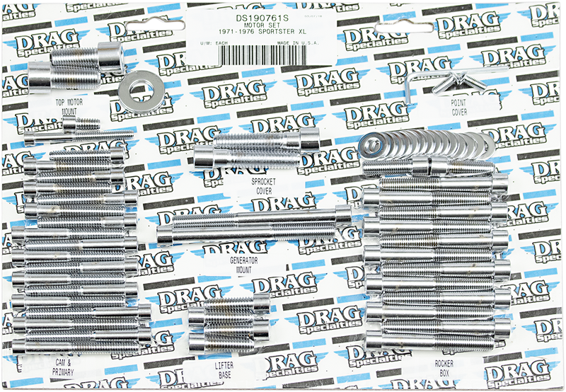 DRAG SPECIALTIES Smooth Motor Socket Head Bolts - XL '71-'76 MK118S