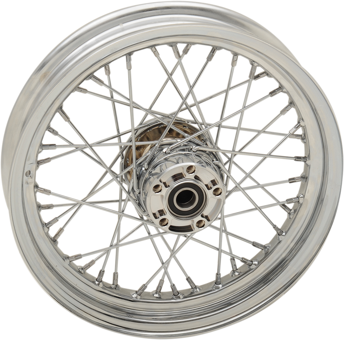 DRAG SPECIALTIES Rear Wheel - Single Disc/ABS - Chrome - 16"x3.00" - '14+ XL 64554