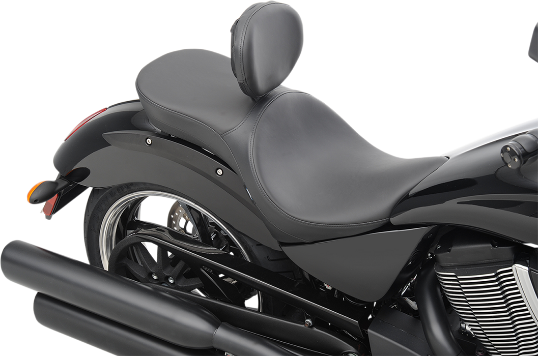 DRAG SPECIALTIES Low Profile Seat - Driver's Backrest - Smooth - Vegas N/F 14-16 GUNNER 0810-1605