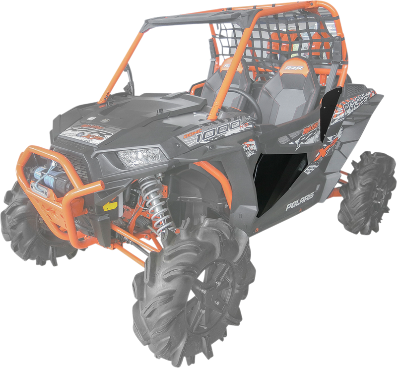 MOOSE RACING Lower Door Insert - Black - Polaris 2444.7476.1