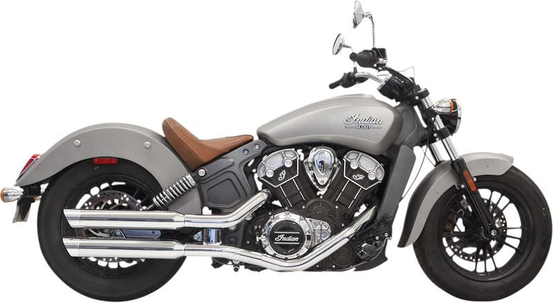 BASSANI XHAUST 3" Mufflers - Chrome - Scout 8S17SC