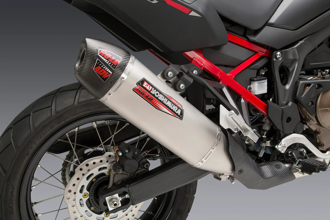 Yoshimura Rs-12 Stainless Slip-On Exhaust Africa Twin 20-22  12401bs520