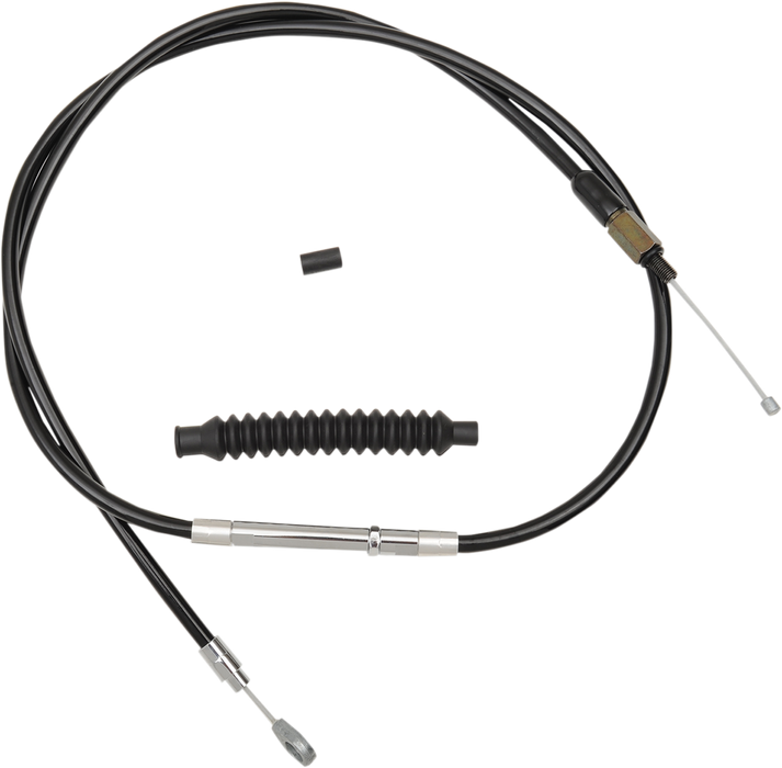 LA CHOPPERS Clutch Cable- 18" - 20" Ape Hanger Handlebars - Black Vinyl LA-8010C19B