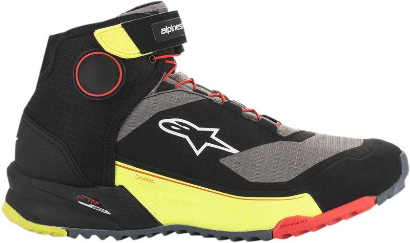 ALPINESTARS CR-X Drystar® Shoes - Black/Red/Yellow Fluorescent - US 13 2611820153813