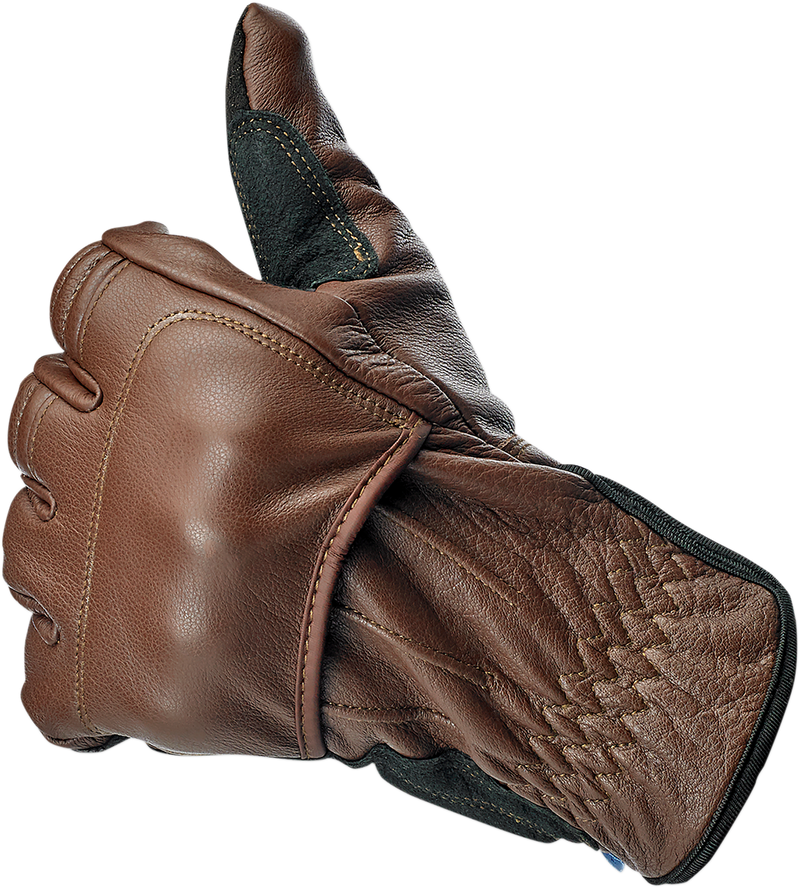 BILTWELL Belden Gloves - Chocolate/Black - Small 1505-0201-302