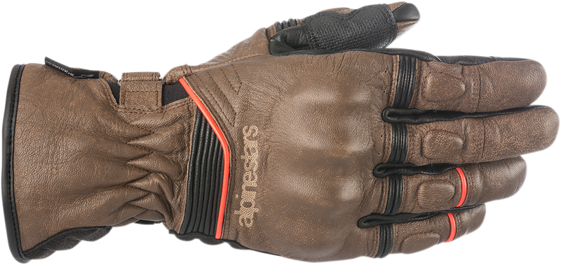 ALPINESTARS Café Divine Drystar® Leather Gloves - Brown/Black - 3XL 3528318-82-3X