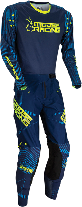 MOOSE RACING Agroid Jersey - Navy/Hi-Viz - Medium 2910-6393