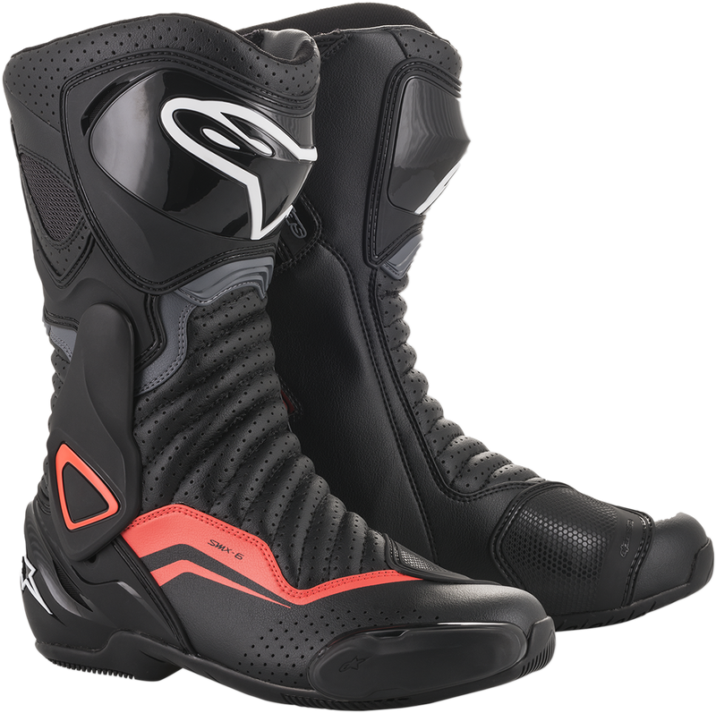 ALPINESTARS SMX-6 v2 Vented Boots - Black/Gray/Red - US 11.5 / EU 46 2223017-1133-46