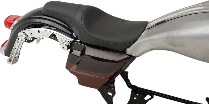 DRAG SPECIALTIES Predator Seat - Mild Stitched - Yaffe Gas Tank - FL '08-'22 0801-1073