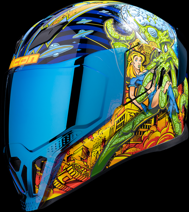 ICON Airflite™ Motorcycle Helmet - Bugoid Blitz - Blue - Medium 0101-15548