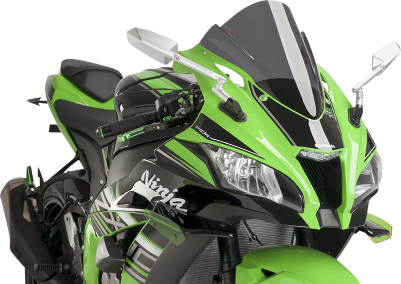 PUIG HI-TECH PARTS Race Windscreen - Dark Smoke - ZX10R 8912F