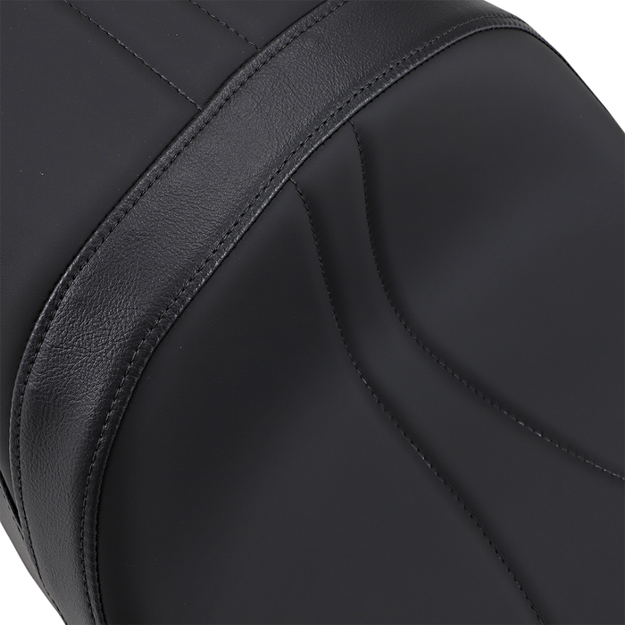 DRAG SPECIALTIES Low Touring Seat - Mild Stitched - Razorback Tanks - FL '10-'22 0801-1075