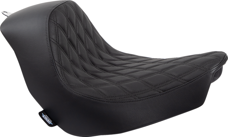 DRAG SPECIALTIES Solo Seat - Double Diamond - Black Stitching - '18-'22 FL/FX 0802-1513