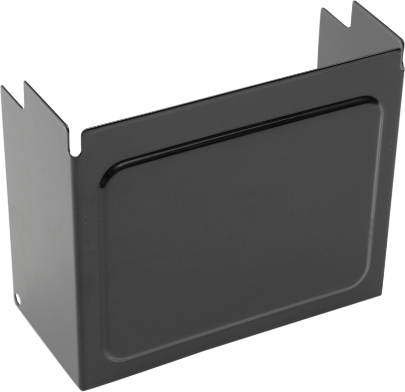 DRAG SPECIALTIES Battery Cover - Raised - Black 25-0029GB