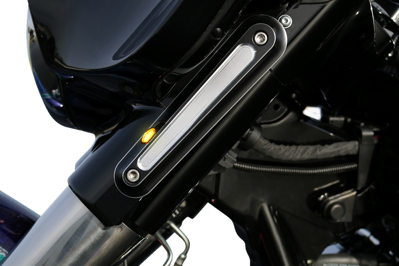 KODLIN MOTORCYCLE Turn Signal - Black Contrast-Cut K68468