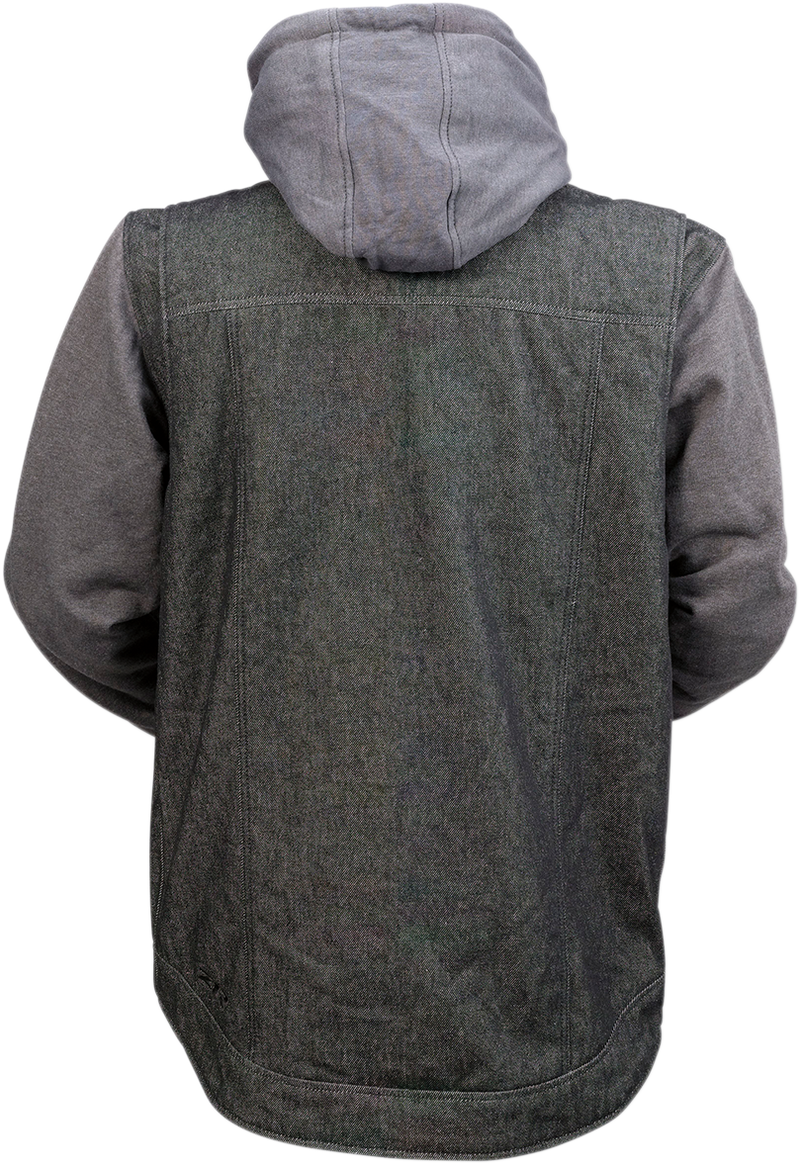 Z1R Denim Hoodie - Black/Gray - 2XL 2840-0108