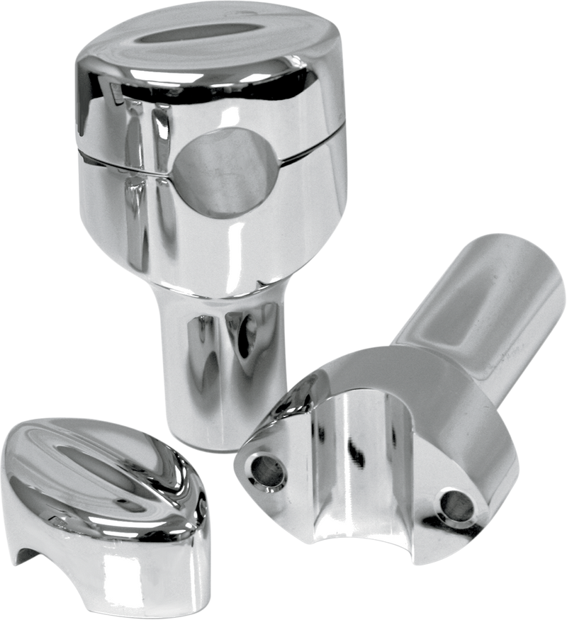 LA CHOPPERS Risers - Hefty Mohawk - 3" - Chrome LA-7404-03
