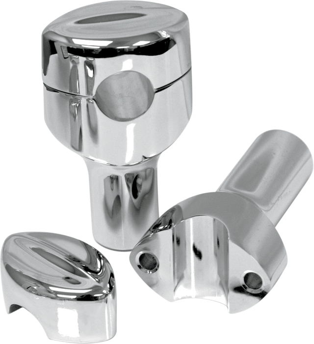 LA CHOPPERS Risers - Hefty Mohawk - 3" - Chrome LA-7404-03