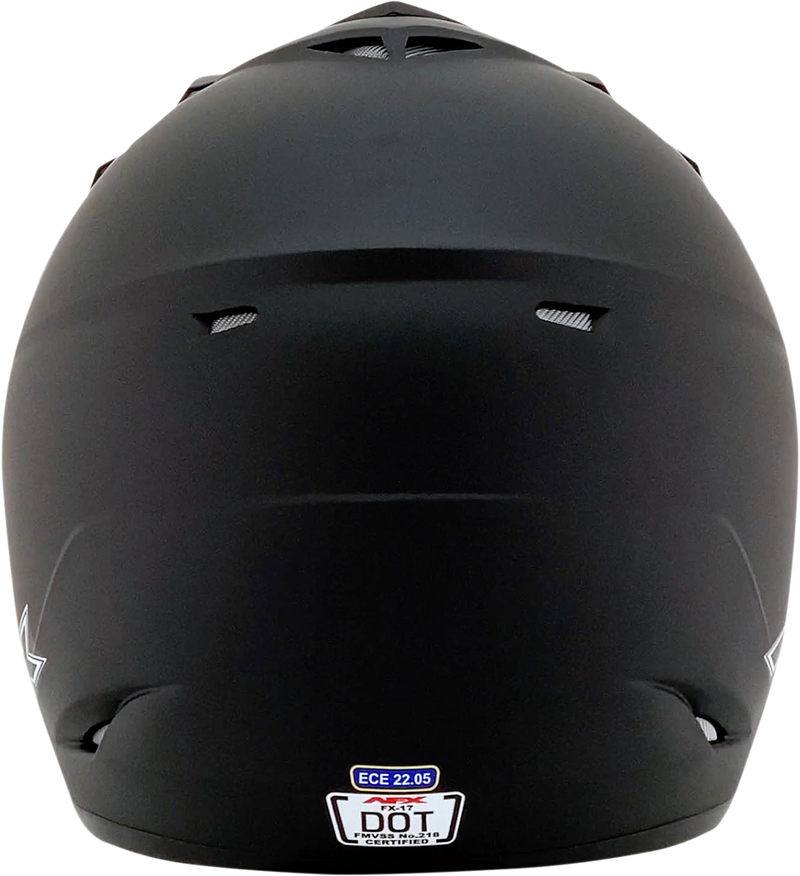 AFX FX-17 Motorcycle Helmet - Matte Black - Small 0110-1751