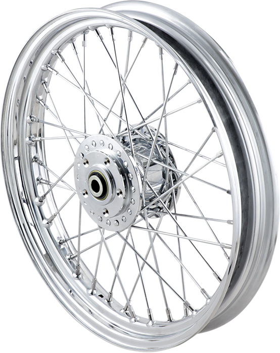 DRAG SPECIALTIES Front Wheel - Laced - 40 Spoke - Front - Chrome - 19x2.5  70868