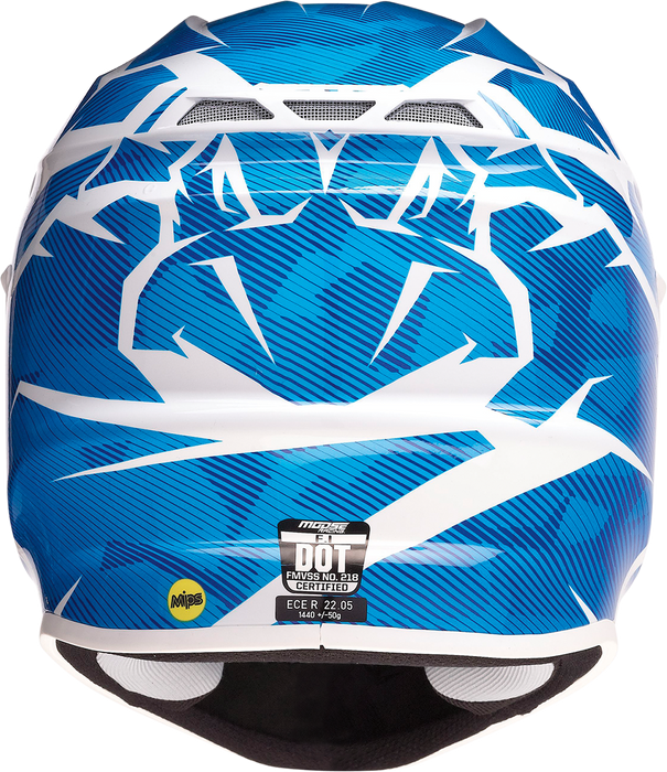 MOOSE RACING F.I. Helmet - Agroid Camo - MIPS® - Blue/White - XL 0110-7770
