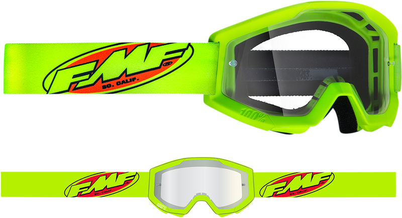 FMF Youth PowerCore Goggles - Core - Yellow - Clear F-50054-00003 2601-3019