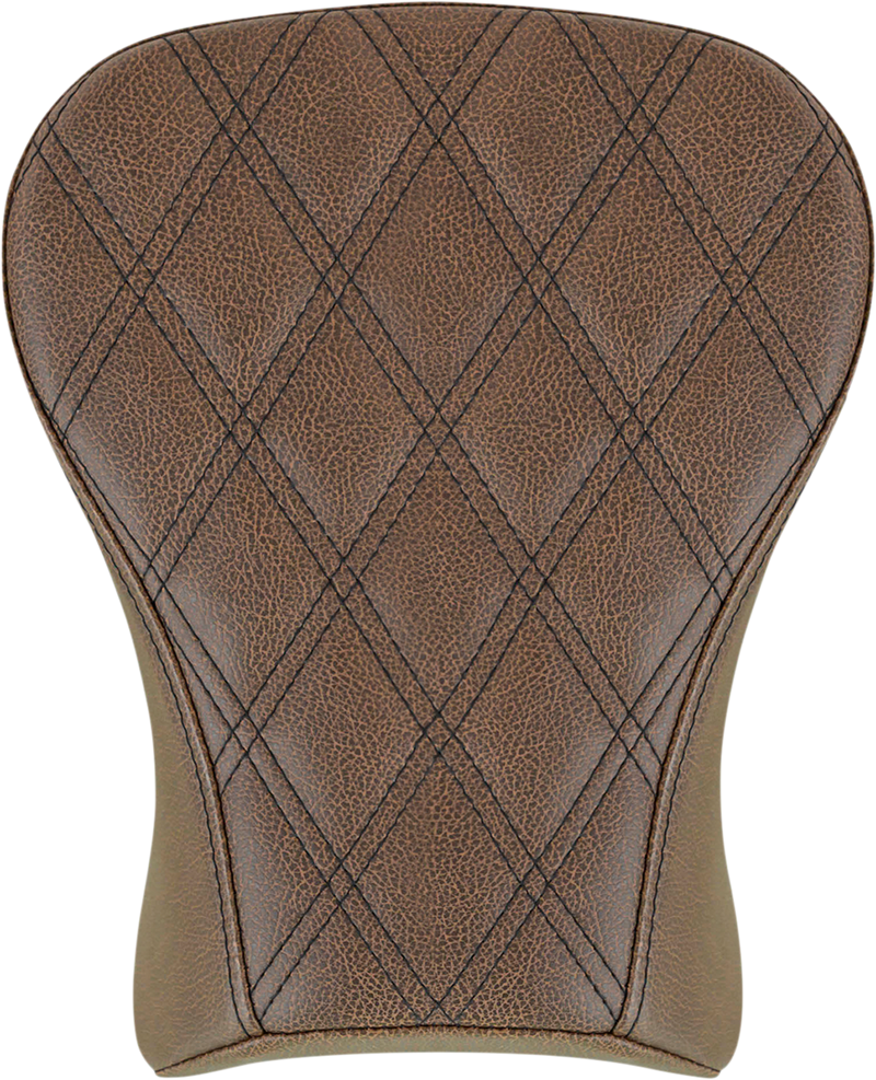 SADDLEMEN Renegade Pillion Pad - Touring - Lattice Stitched - Brown - FLSB/FXLR '18-'23 818-29-012BLS