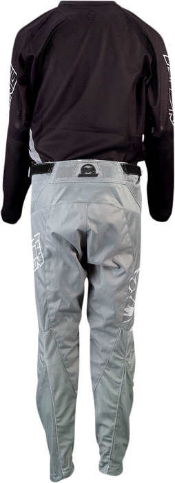 MOOSE RACING Youth Agroid Mesh Jersey - Black/Gray - Small 2912-1993