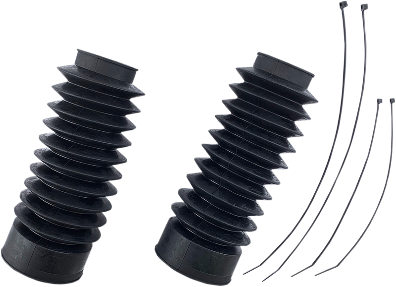 DRAG SPECIALTIES Rubber Fork Boots - 49 mm - 9" L C23-0221