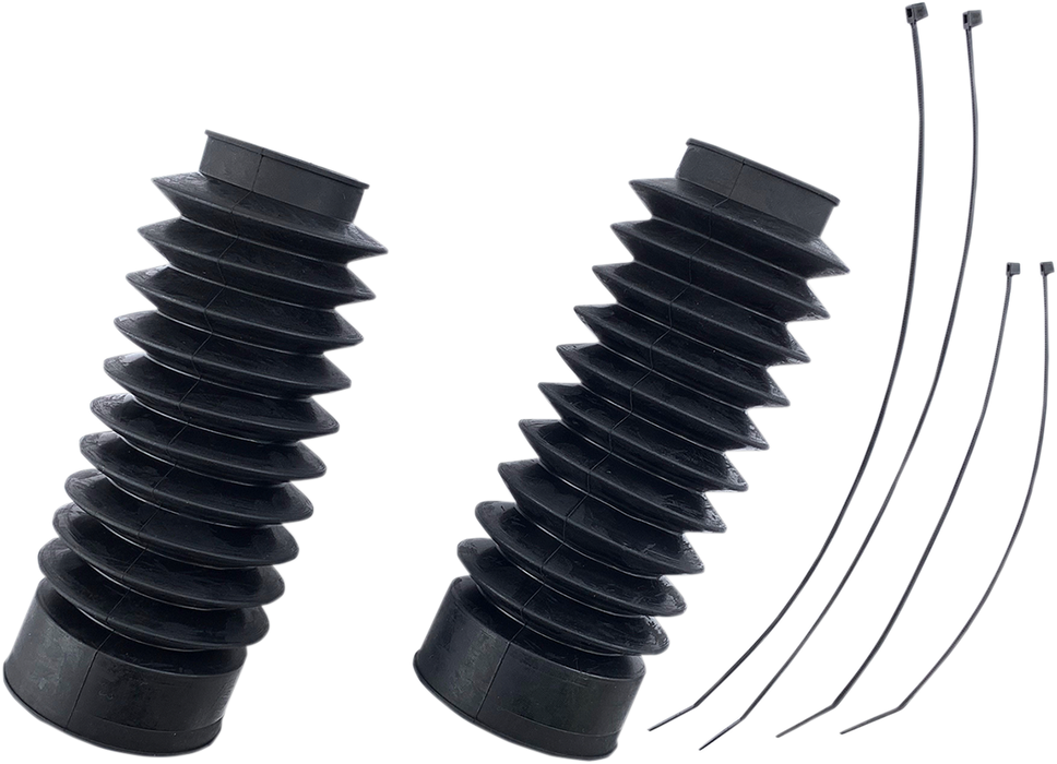 DRAG SPECIALTIES Rubber Fork Boots - 49 mm - 9" L C23-0221