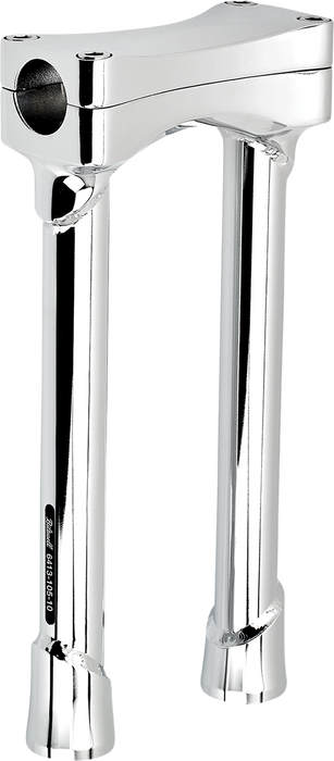 BILTWELL Risers - Murdock - Oversized - 10" - Chrome 6413-105-10
