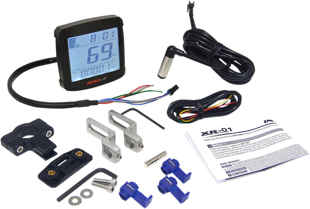 KOSO NORTH AMERICA XR-01S Speedometer - 2.94" L x 3.05" W x 0.94" D BB026000