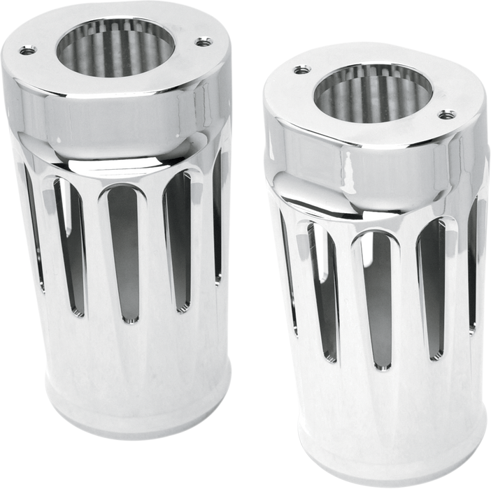 ARLEN NESS Deep Cut Fork Boot Covers - Chrome - FLHTD 20-012