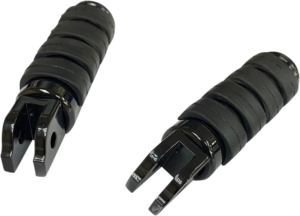 DRAG SPECIALTIES FML Soft-Ride Footpegs - Black - Softail P17-0343ISGB